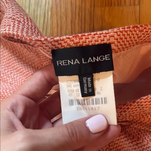 Pink Herringbone Blazer and Skirt - Picture 4 of 7